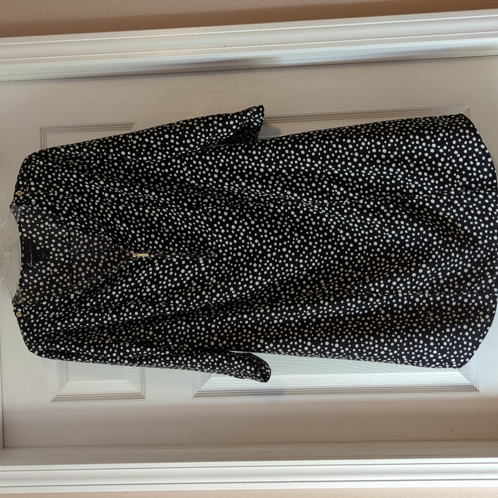 Lane Bryant Black and‎ White Polka dot dress size 14